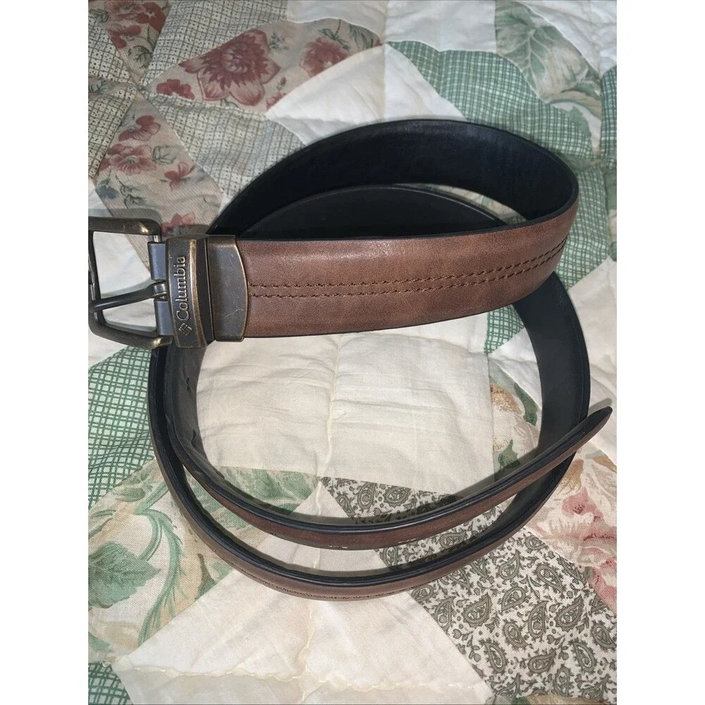 COLUMBIA Reversible Men's  Belt.  Dark Brown/Black. Active Stretch 42-44
